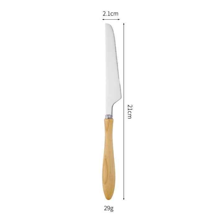 Professional and ergonomic bread knife with wooden handle Stornfield