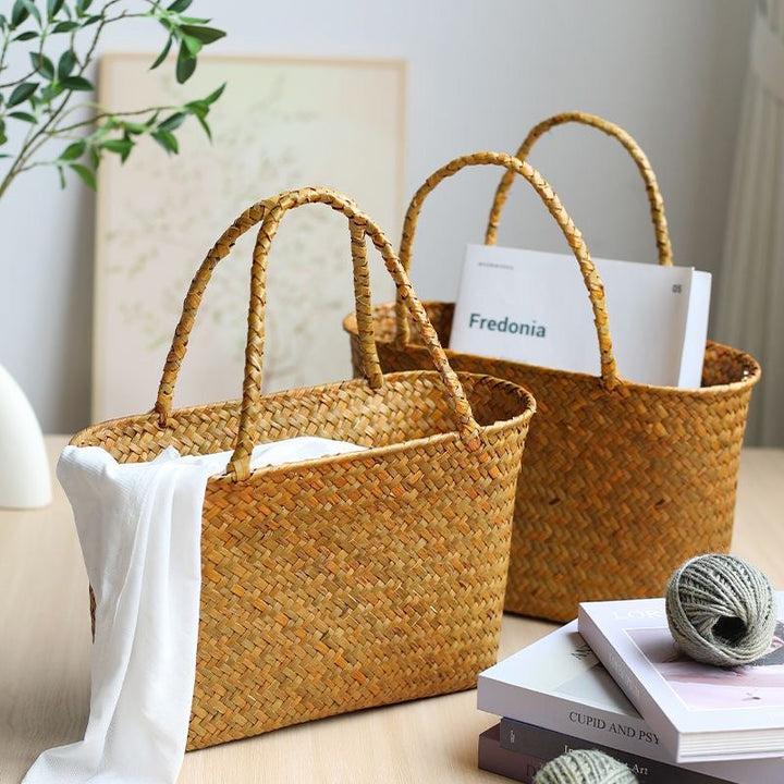 Woven Straw Shopping Basket Stornfield
