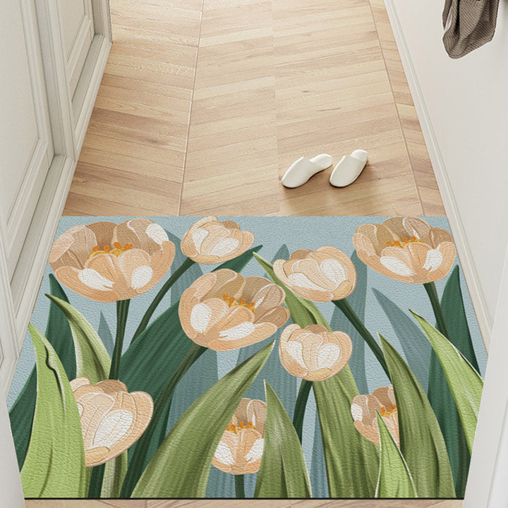 Floral Decorative Door Mat