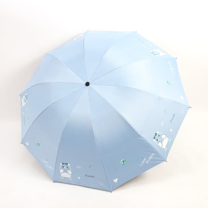 Ladies folding umbrella with cute panda design Stornfield