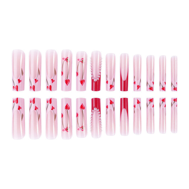Artistic Press-On Nail Design