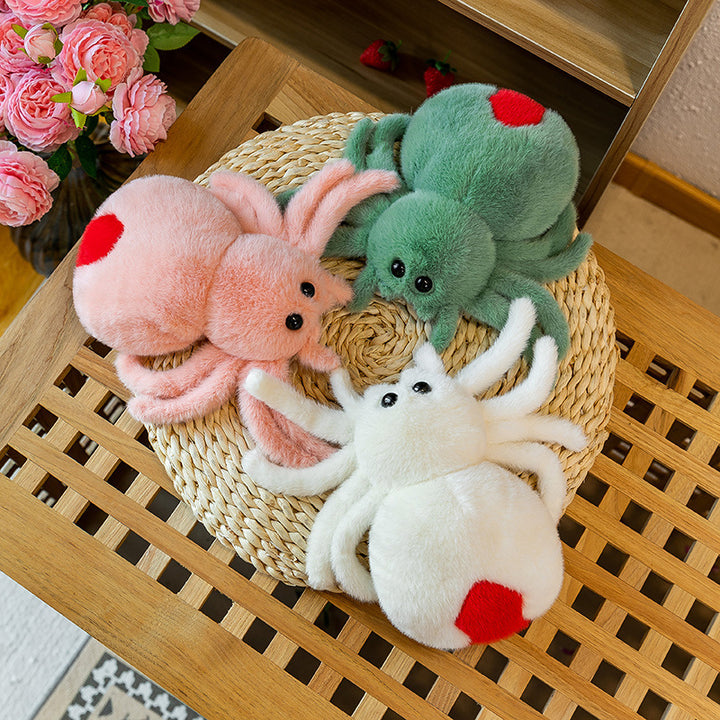Cozy plush toy in crab shape
