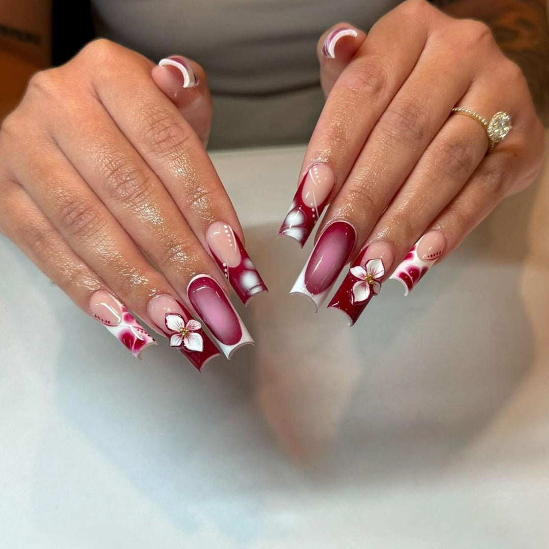 Floral Nail Art Extensions Stornfield