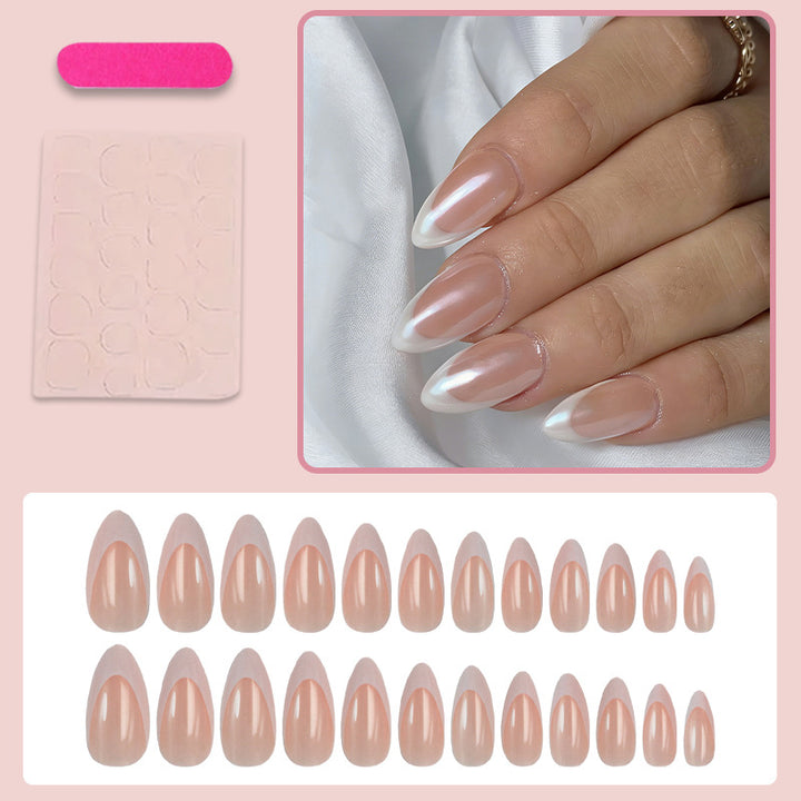 Acrylic nail set with elegant, natural design Stornfield