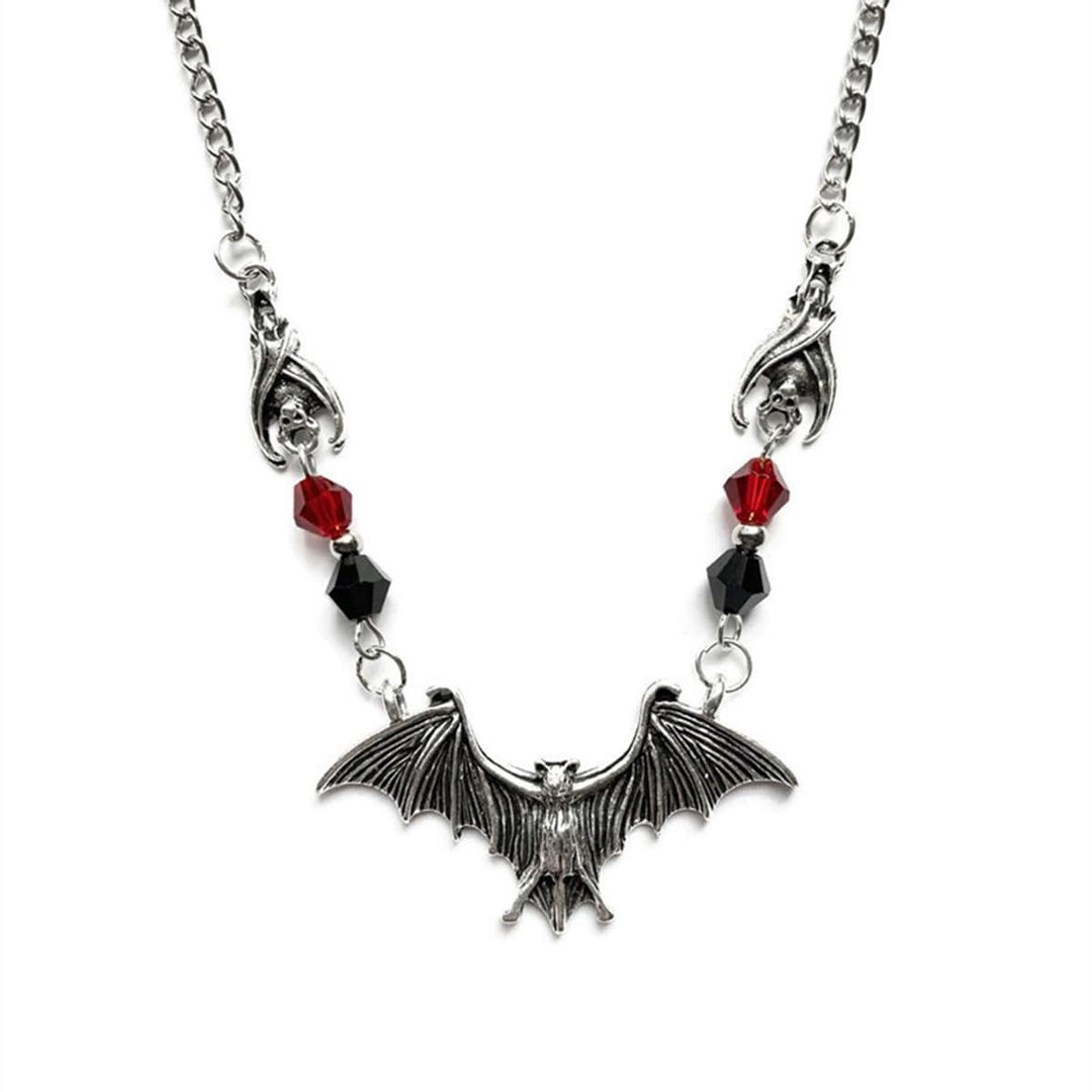 Gothic Bat-Inspired Pendant Necklace Stornfield