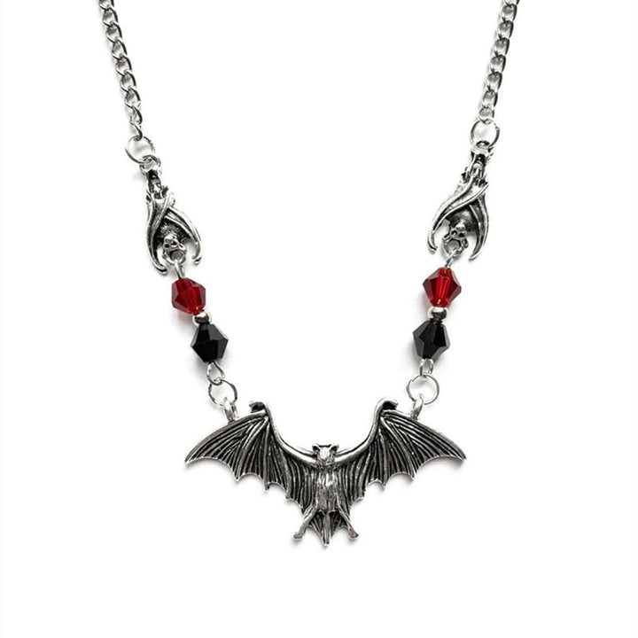 Gothic Bat-Inspired Pendant Necklace Stornfield