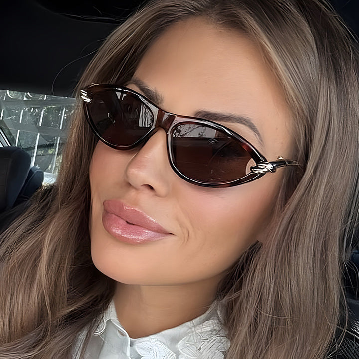Women's Cat-Eye Sunglasses with Elegant Metal Frame and Protective UV Filter Stornfield