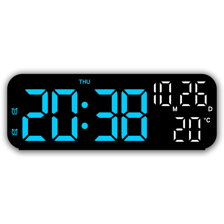Digital Alarm Clock with Large LED Display and Weather Function Stornfield