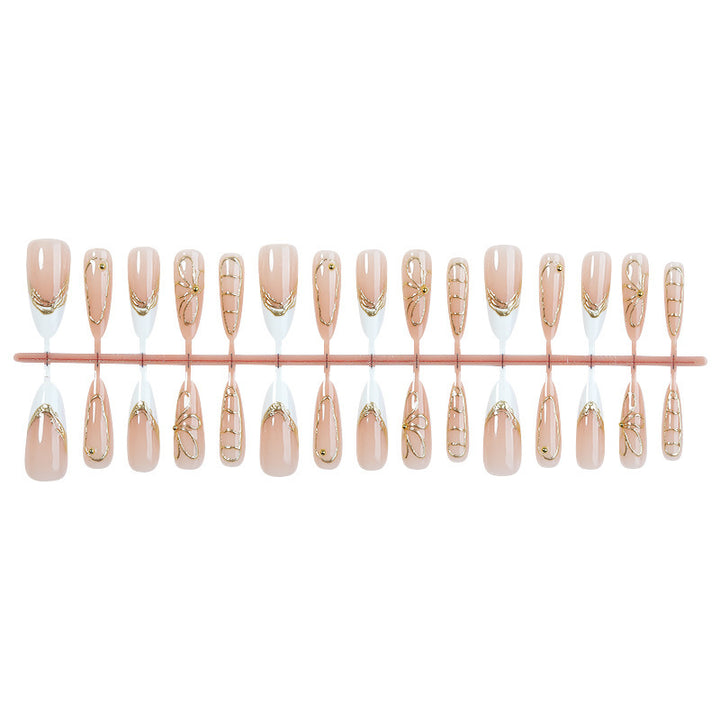Nail art set with filigree gold accents Stornfield