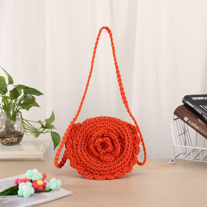 Handmade Crossbody Bag In Unique Floral Pattern Stornfield