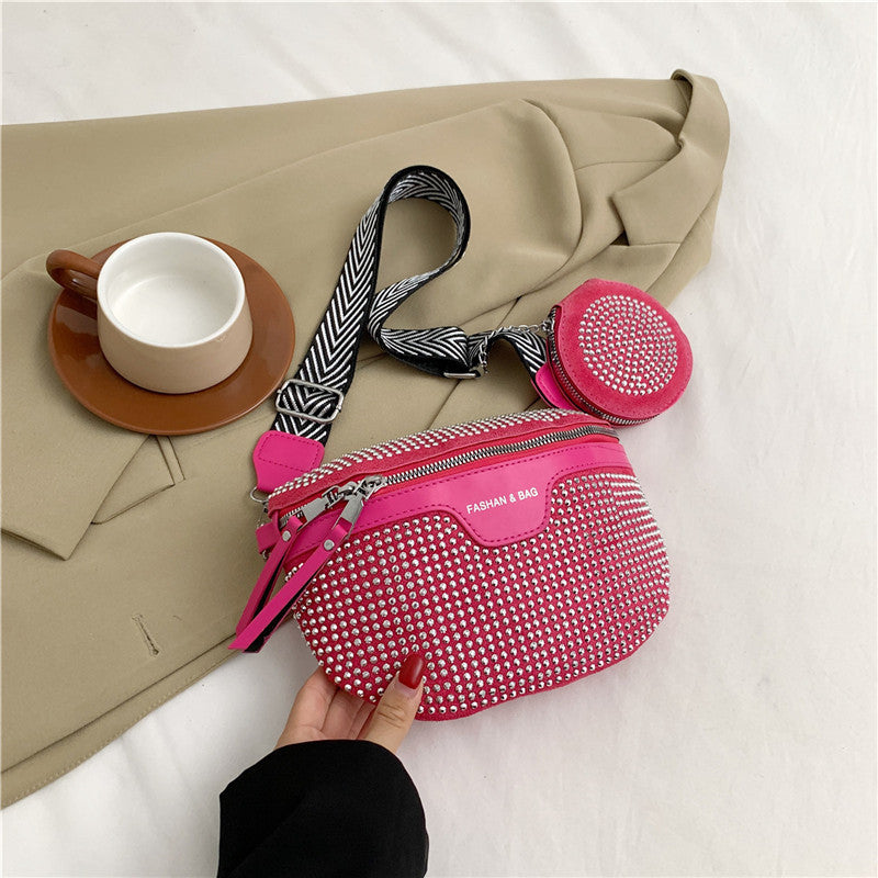 Stylish Rhinestone Embellished Mini Crossbody Bag Stornfield