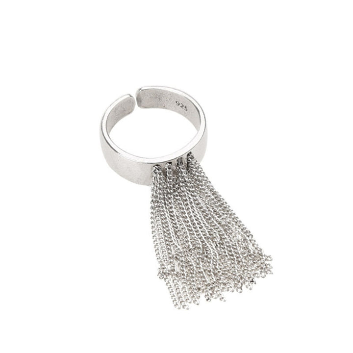 Stylish ring with filigree tassel design Stornfield