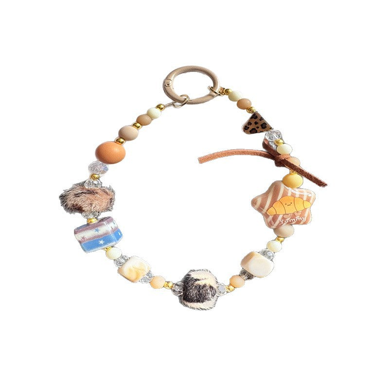 Decorative Beaded Charm Keychain Stornfield 1790135945