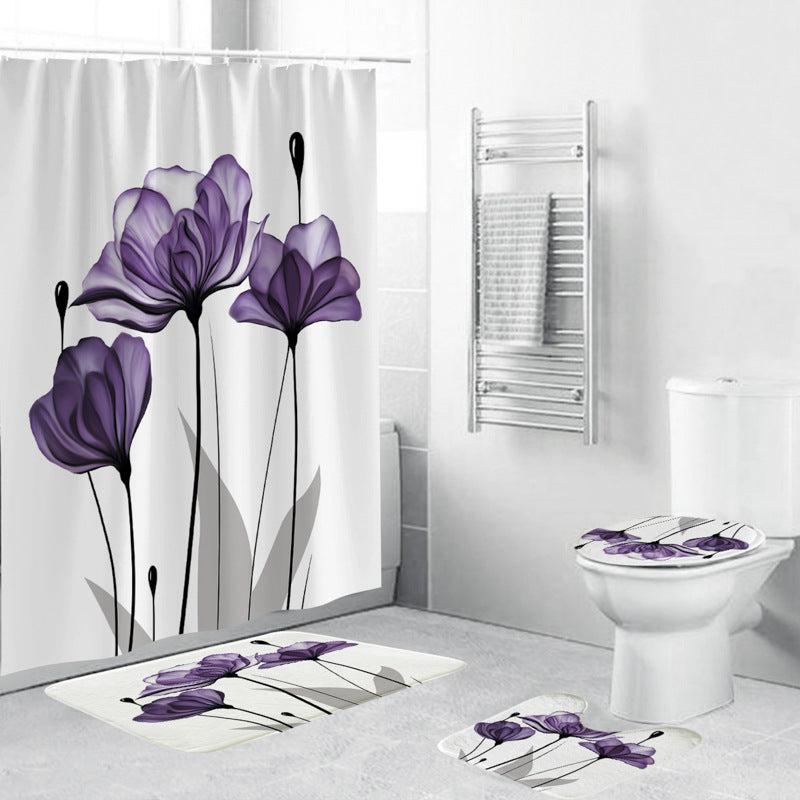 Leafy Botanical Themed Bathroom Ensemble Stornfield