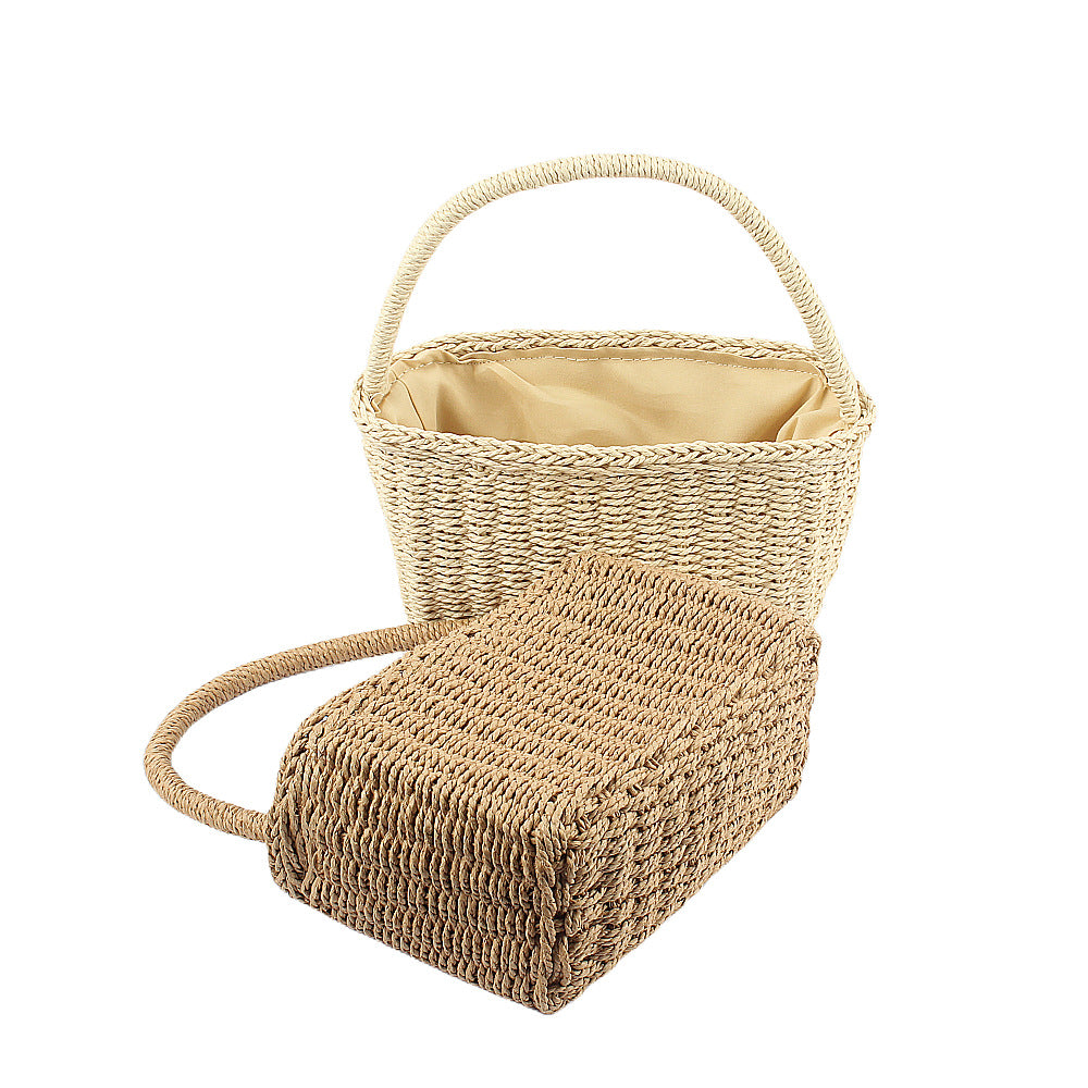 Handcrafted basket bag with sturdy carrying handle Stornfield
