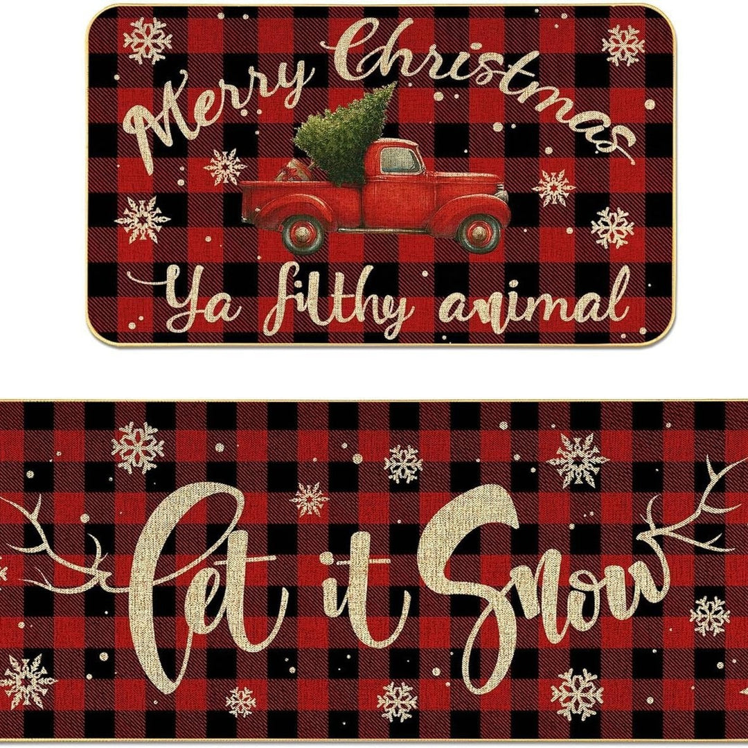 Festive Welcome Door Mat Stornfield