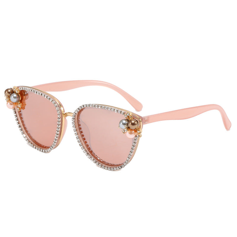 Ladies glamorous sunglasses with pearl and crystal decoration Stornfield