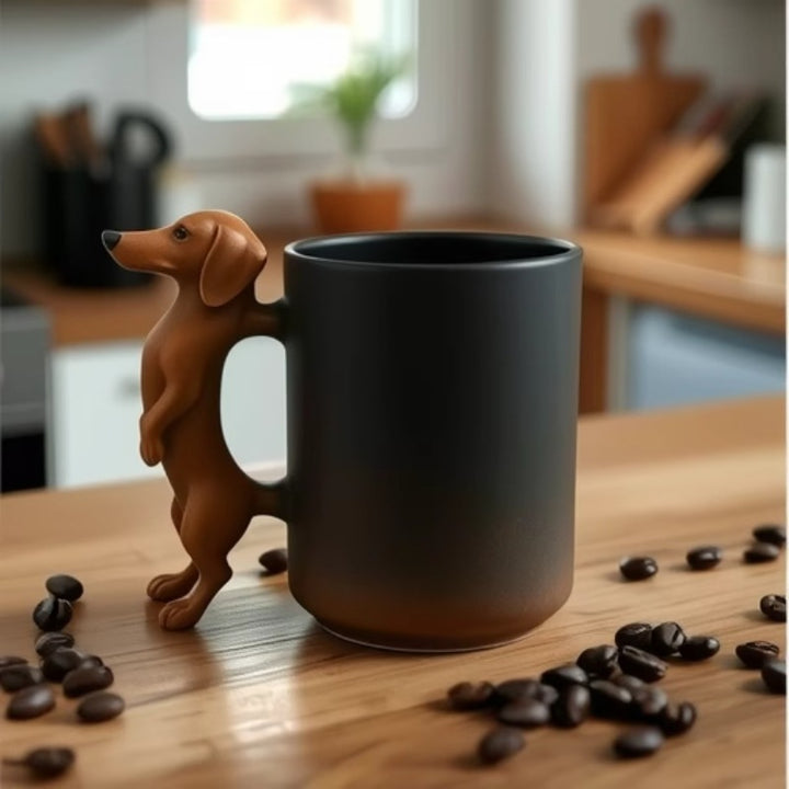 Coffee mug with dachshund handle Stornfield
