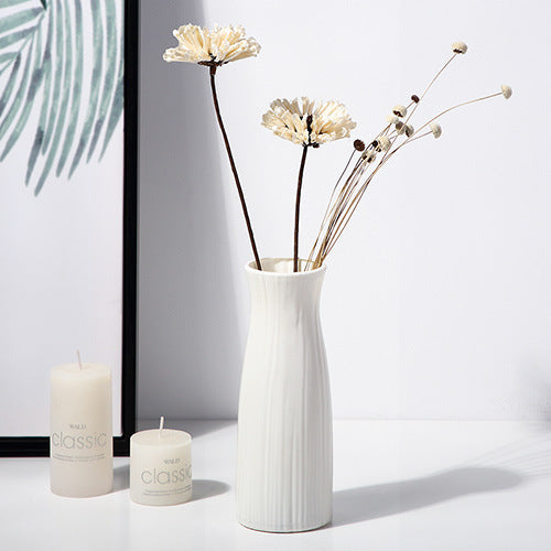 Textured Geometric Decorative Vase Stornfeild