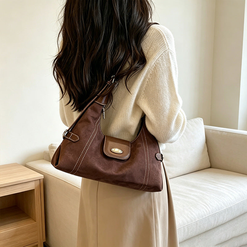 Stylish Suede Shoulder Bag Stornfield