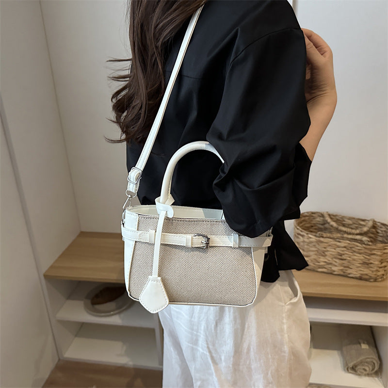 Compact Structured Crossbody Handbag