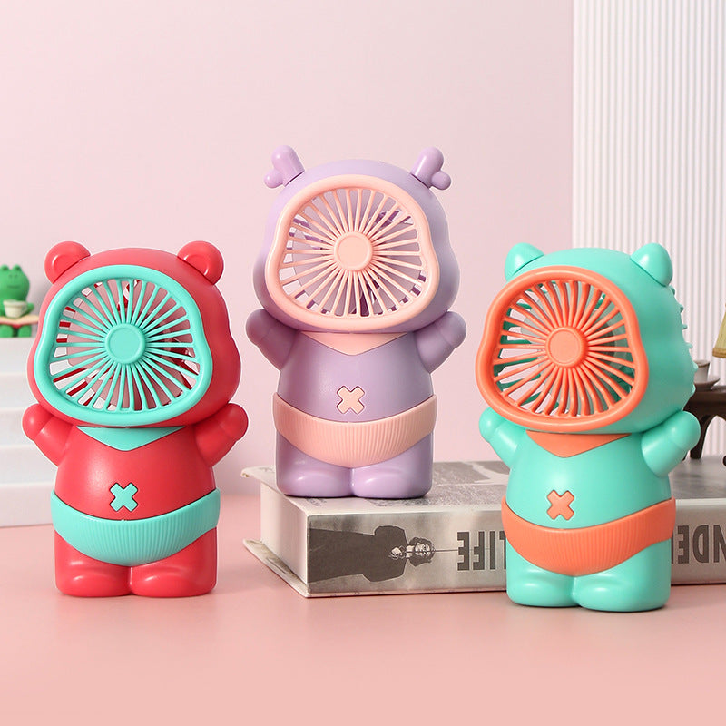 Unisex Portable Mini Fan in playful Bear Design Stornfield