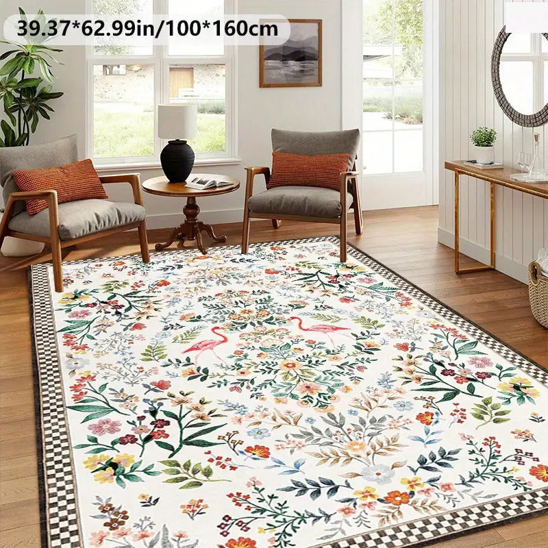 Floral Patterned Area Rug