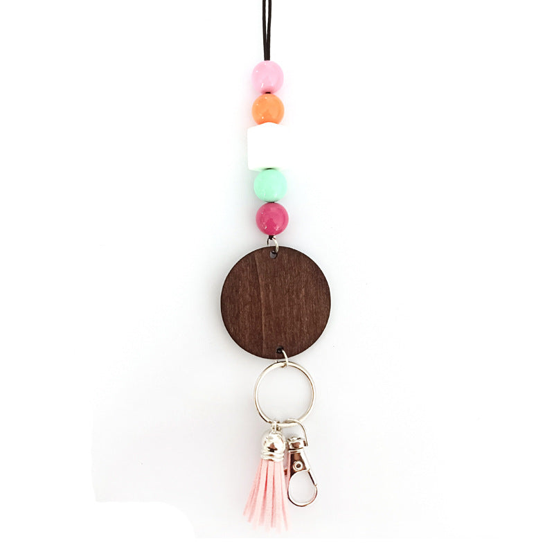 Wooden Beaded Keychain Holder Stornfield