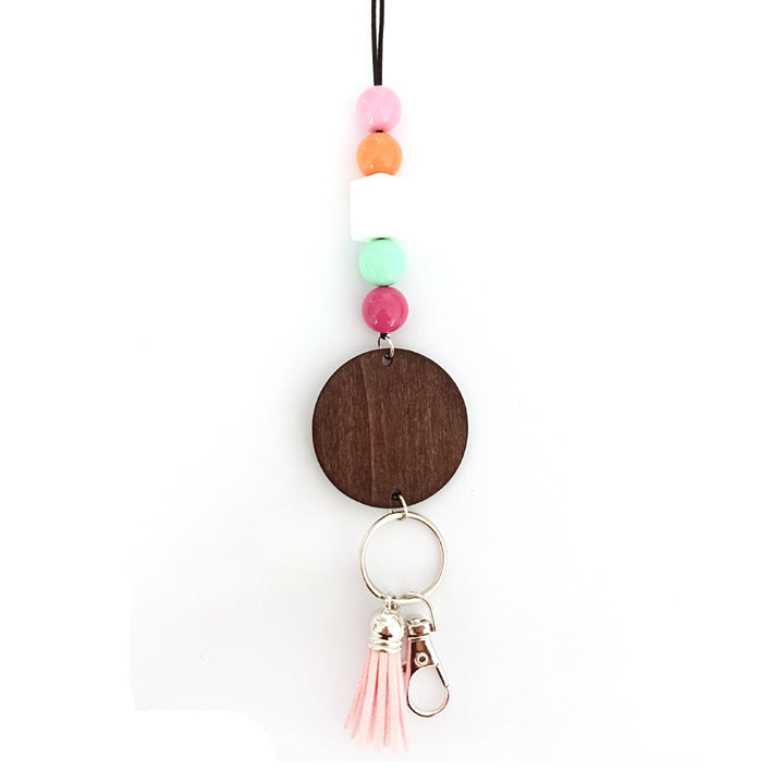 Wooden Beaded Keychain Holder Stornfield