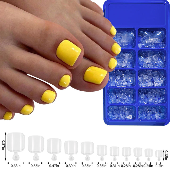 Premium Soft Gel Toenail Tips Set Stornfield
