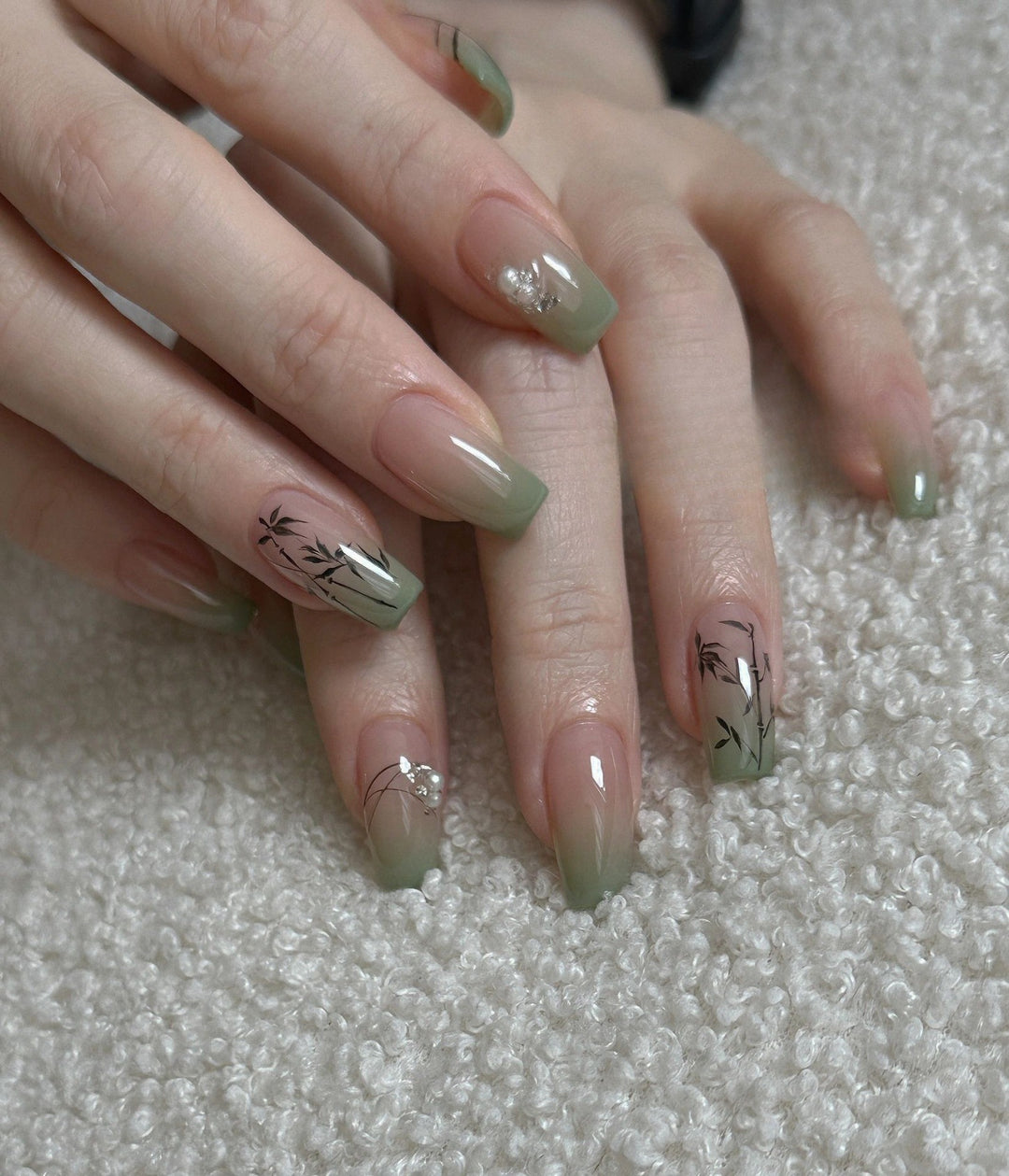 Glitter Ombre Press-On Nails Stornfield