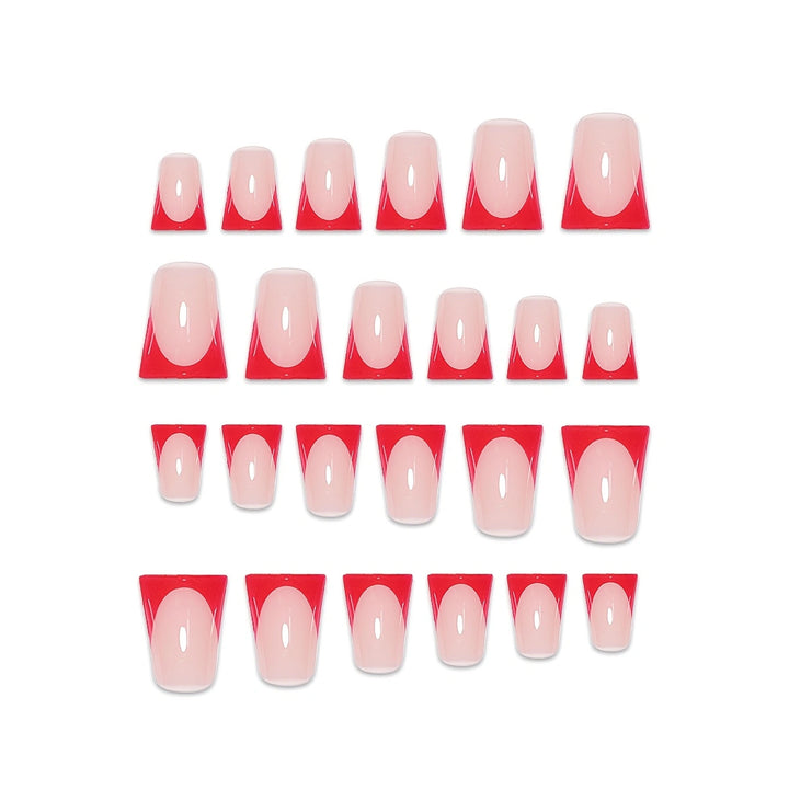 Glossy Square Tip Press-On Nails Stornfield