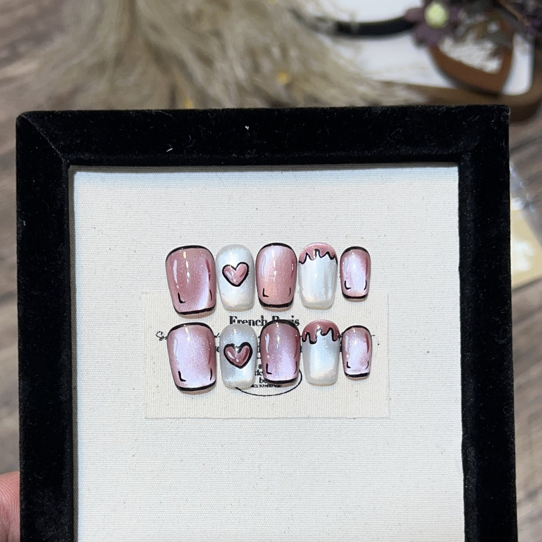 Romantic Press-On Nail Set Stornfield