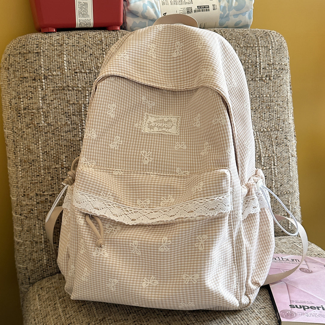 Sweet Floral-Embellished Backpack Stornfield