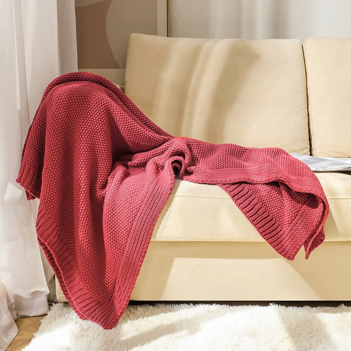 Cozy Woven Knit Blanket