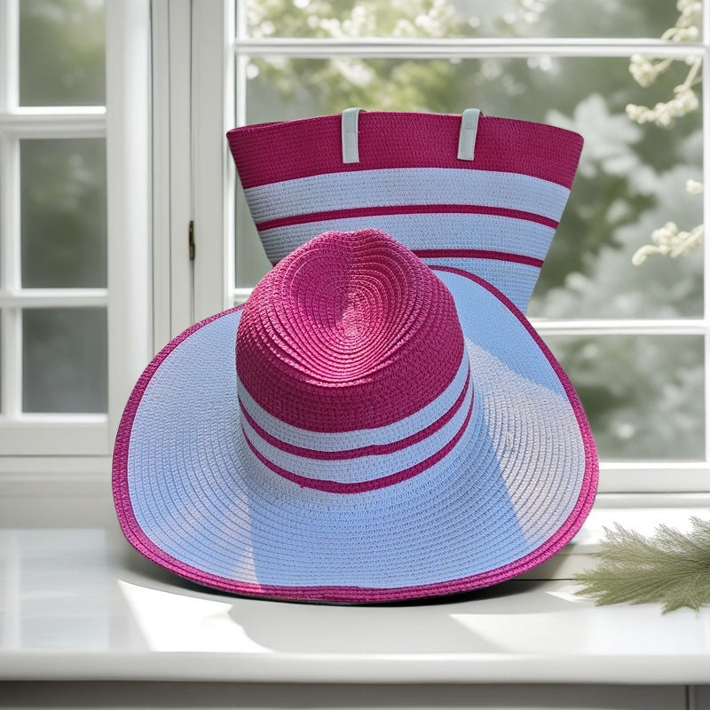 Beach bag with colorful stripes Stornfield