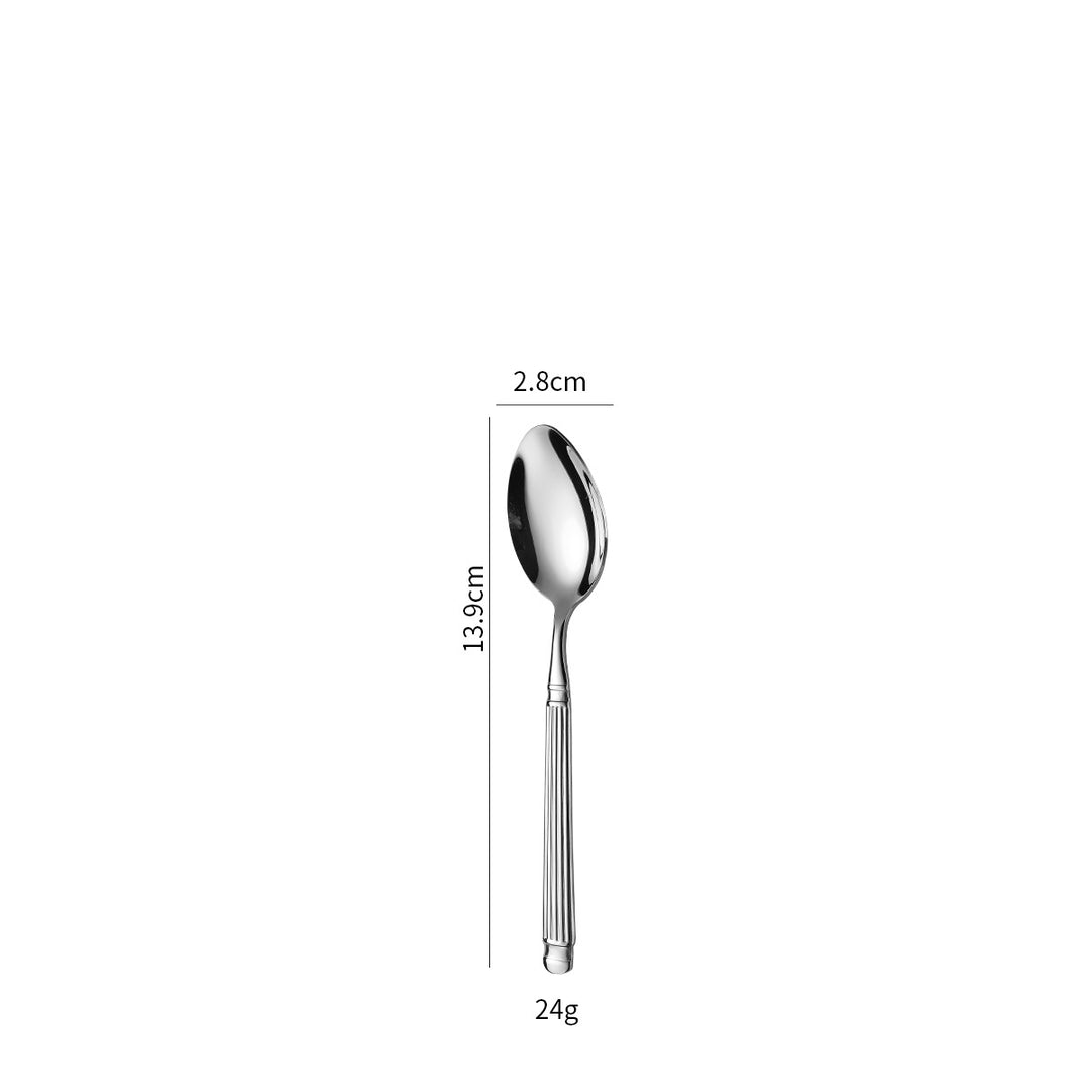 Elegant dessert spoon with exclusive surface design Stornfield