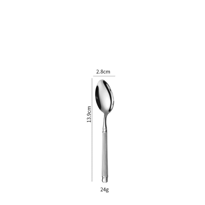 Elegant dessert spoon with exclusive surface design Stornfield