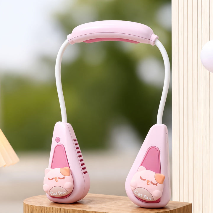 Ladies Portable Neck Fan with Cute Animal Design Stornfield