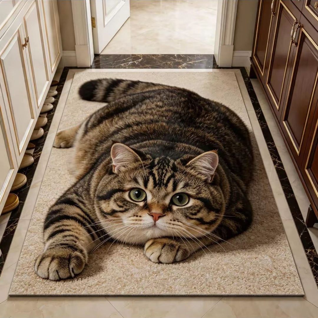 Cat Theme Soft Plush Carpet