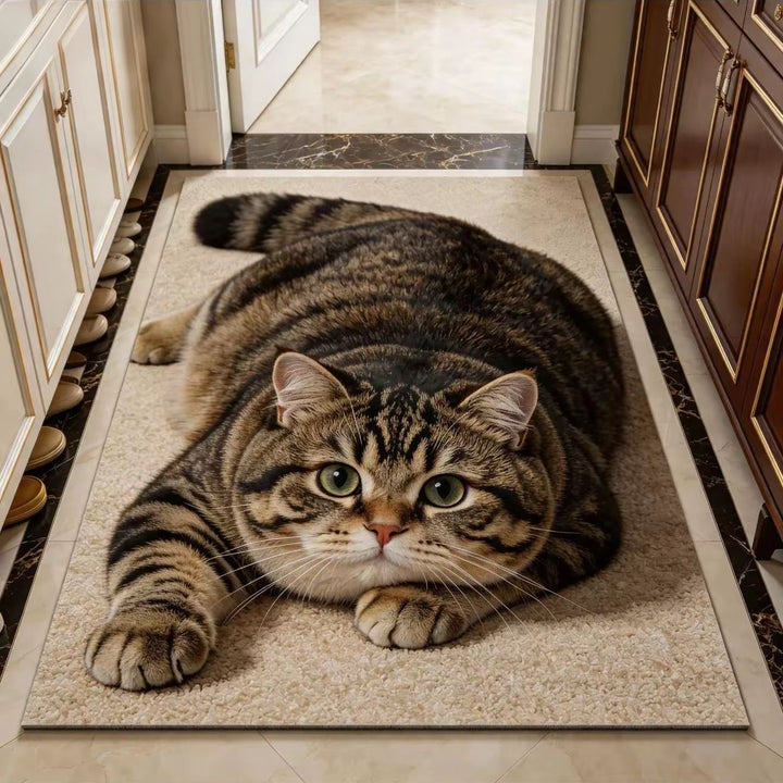 Cat Theme Soft Plush Carpet