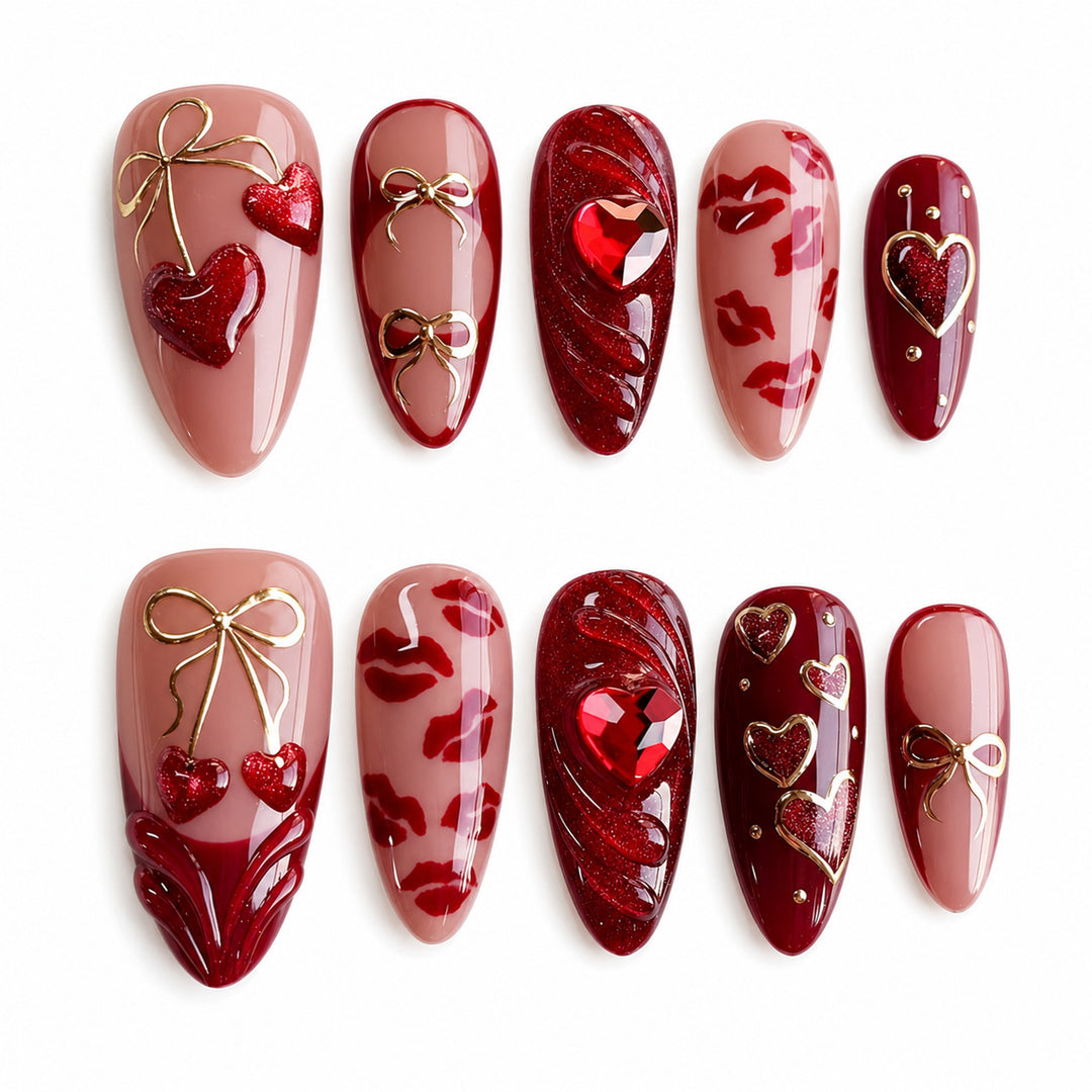 Artificial nails with romantic design Stornfield