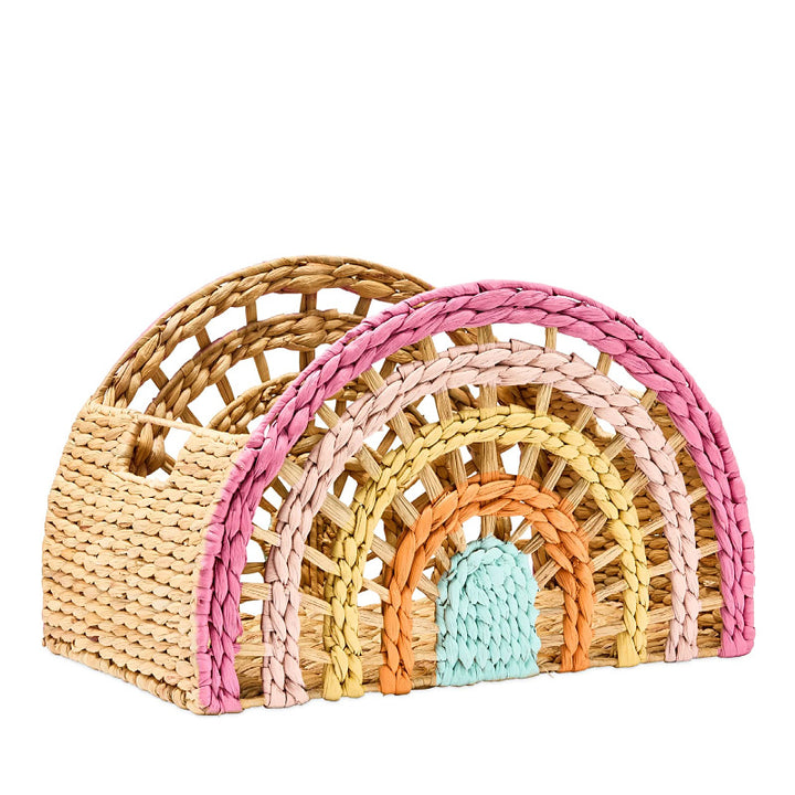 Playful storage basket in rainbow design Stornfield