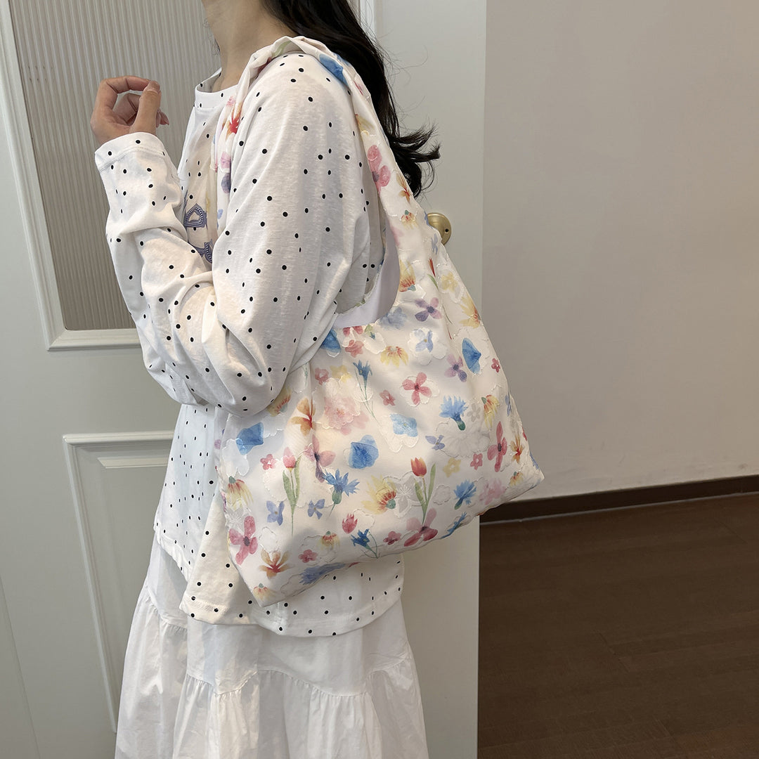 Eco-Friendly Tote Bag With Floral Design Stornfield