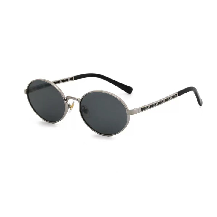 Women's elegant round sunglasses with luxurious frame and comfortable temples Stornfield