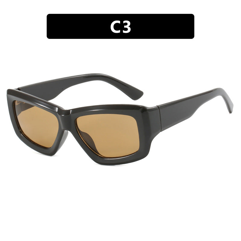 Women trendy square sunglasses with transparent frame and comfortable lenses Stornfield