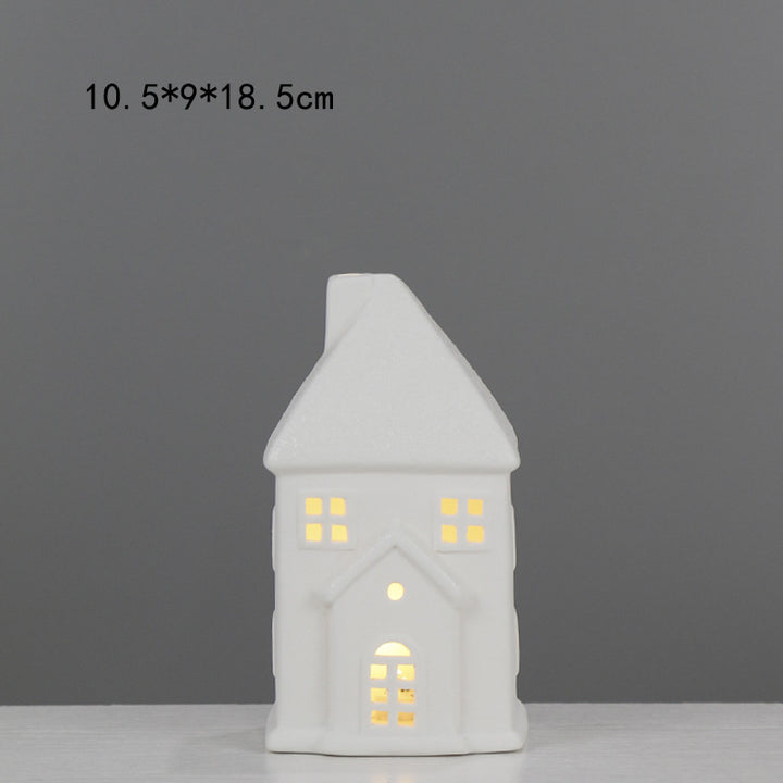 Decorative House-Shaped Ceramic Night Light Stornfeild