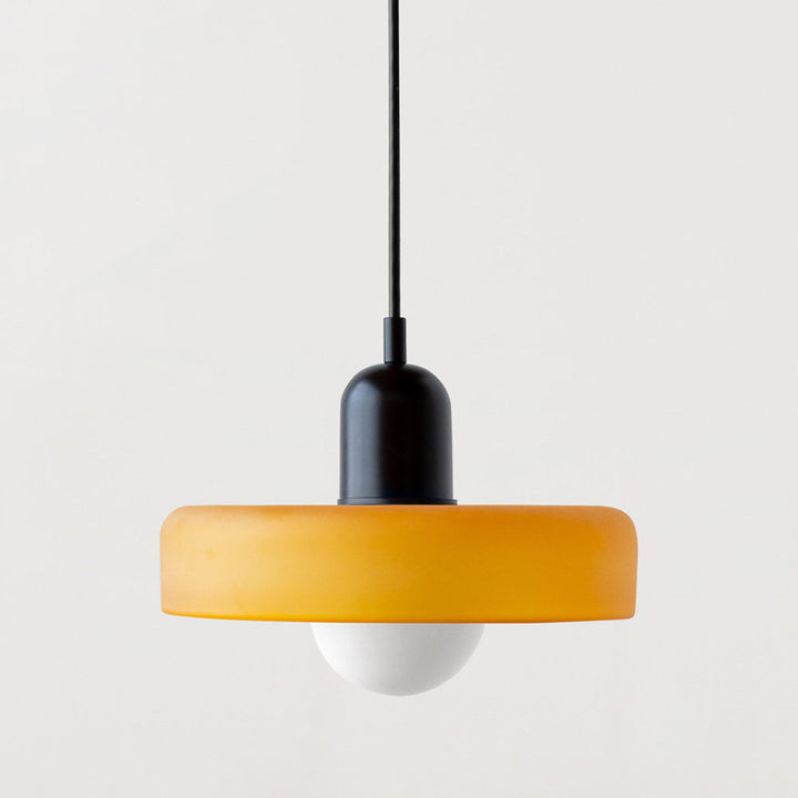 Stornfield | Stained Glass Pendant Light | Elegant Bauhaus Style Hanging Lamp | Designer Lamp for Living Room and Dining Room