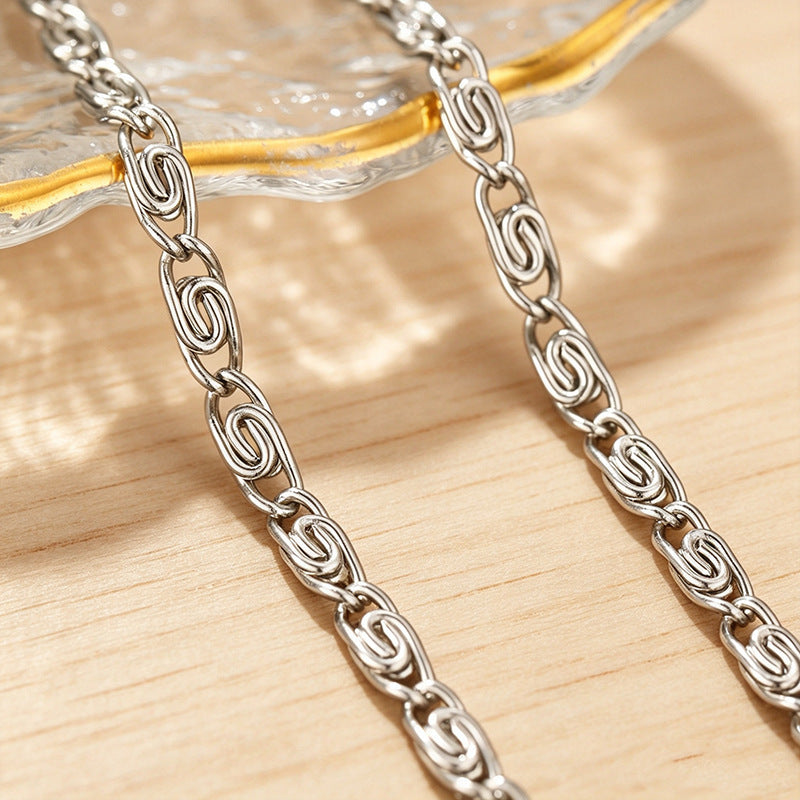 Woven Silver Chain Bracelet Stornfield