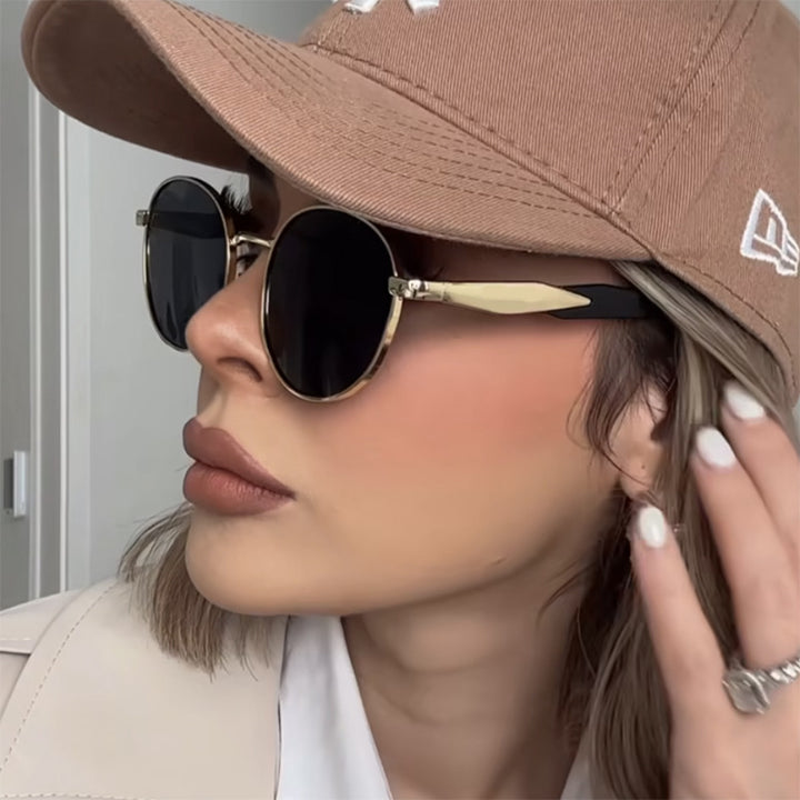 Vintage Inspired Round Frame Sunglasses Stornfield